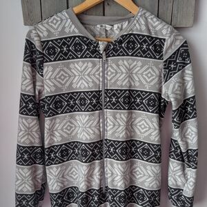 Tag Black and Gray Patterned Onepiece Pajama